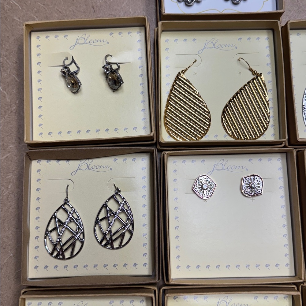 J Bloom Earrings .. Set of 10 pair - Picture 2 of 5